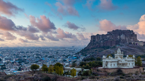 Mehrangarh fort ancient architecture located in jodhpur, rajasthan ,jodhpur, rajasthan, india.