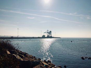 Scenic view of sea against sky