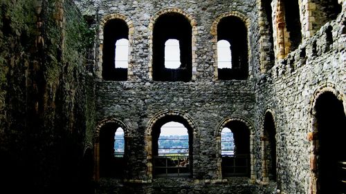 Low angle view of old ruin