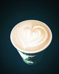 Close-up of cappuccino