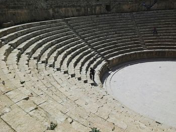 Man standing in amphitheater
