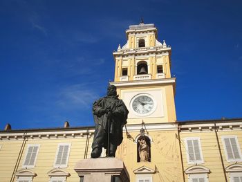 Low angle view of clock tower