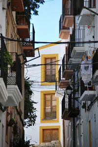 Low angle view of residential buildings