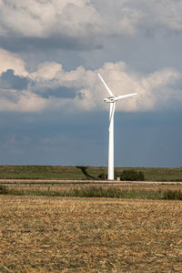 Wind turbine on the eiderstedt peninsula