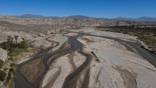 Scenic view of desert against sky