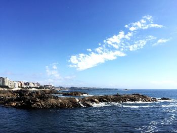 Scenic view of sea against sky