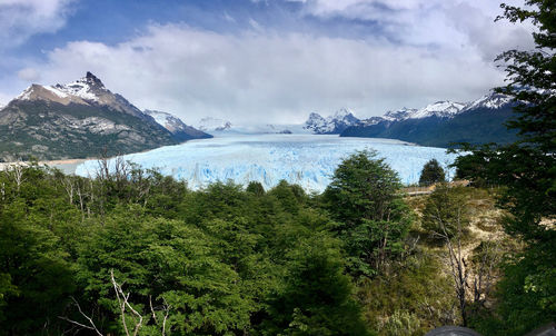 Scenic view of the perito moreno glacier