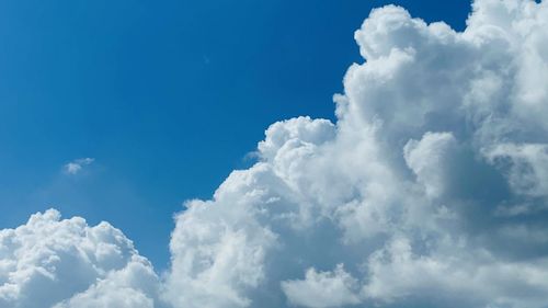 Low angle view of clouds in sky