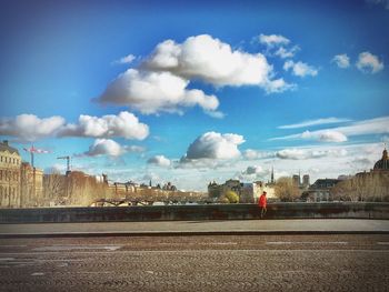 Panoramic view of buildings against sky