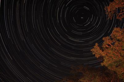 View of star field at night