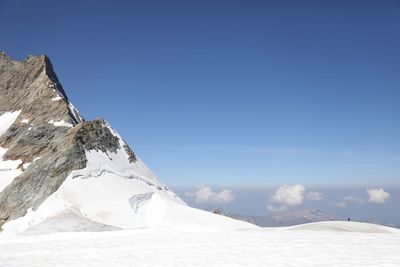 Scenic view of snowcapped mountain against sky