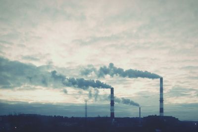 View of cloudy sky at sunset