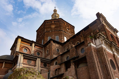 Low angle view of historic building against sky