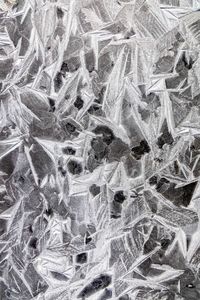 Full frame shot of crumpled foil