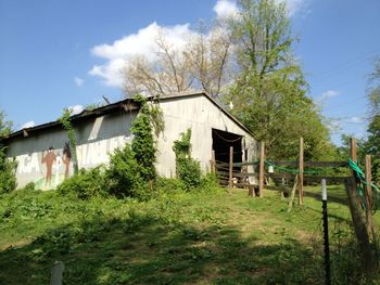 Built structure with trees in background