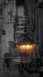 Close-up of metallic structure