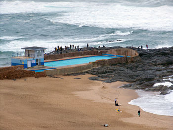 Group of people on beach