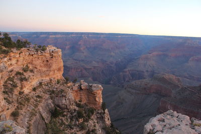 High angle view of grand canyon