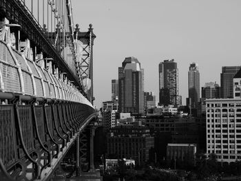 View of skyscrapers in city