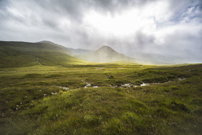 Scenic view of landscape against sky