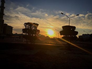 Road at sunset