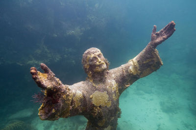 Christ of the abyss, underwater sculpture