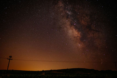 Scenic view of star field at night