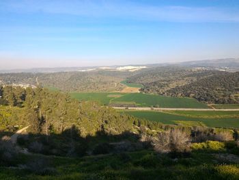 Aerial view of landscape