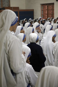 Group of people at temple