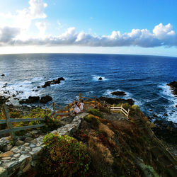 Scenic view of sea against sky