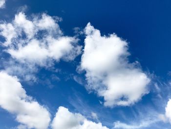 Low angle view of clouds in sky