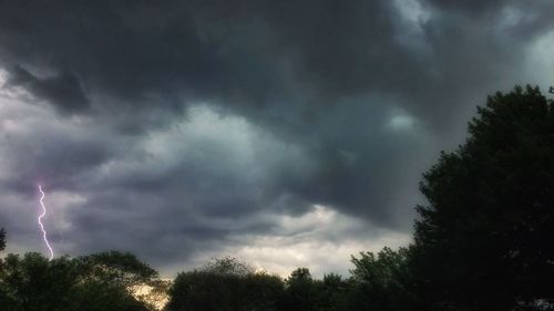 Low angle view of cloudy sky