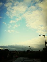 Clouds over the sea