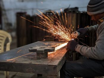 Man working in factory