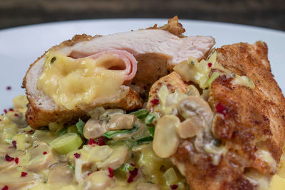 Close-up of food in plate