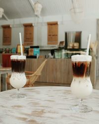 Close-up of coffee on table