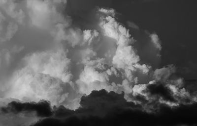 Low angle view of clouds in sky