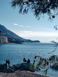 Scenic view of sea against sky