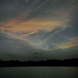 Scenic view of sea during sunset