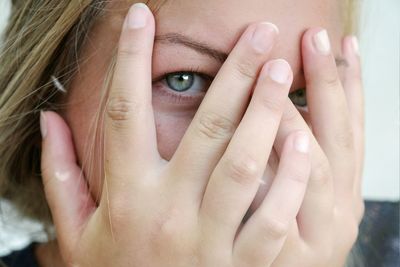 Close-up of hands