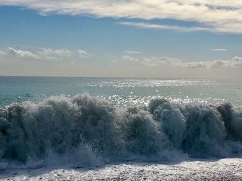 Scenic view of sea against sky