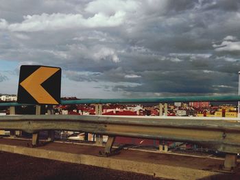 Built structure against cloudy sky