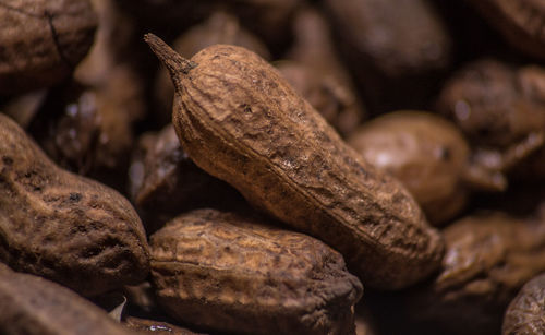 Detail shot of roasted groundnut beans