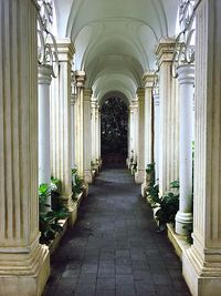 Corridor of historic building