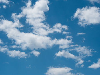 Low angle view of clouds in sky