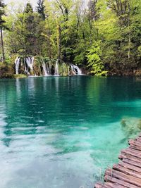 Scenic view of lake