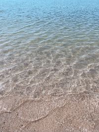 High angle view of sea shore