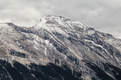 Scenic view of snowcapped mountain against sky