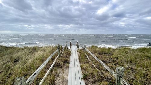 Scenic view of sea against sky