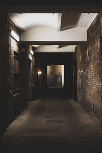 Interior of abandoned building